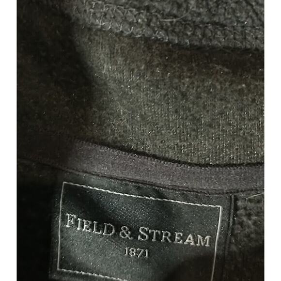 Field & Stream Jacket XLT Extra Large Dark Gray Fleece Quarter Zip - Picture 2 of 5